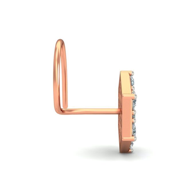 Unique Hexagon-Shaped Diamond Nosepin