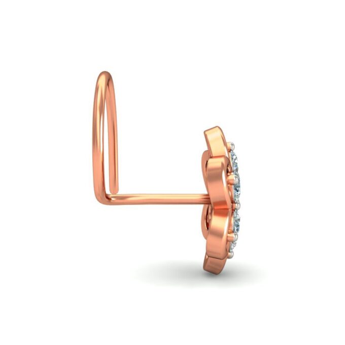 Flower Shaped Diamond Nosepin