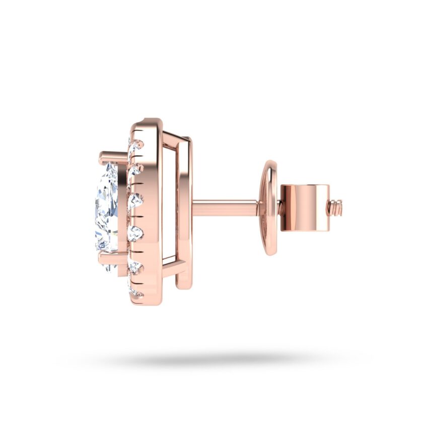 Elegant Pear Solitaire Diamond Pendant Set - Image 8