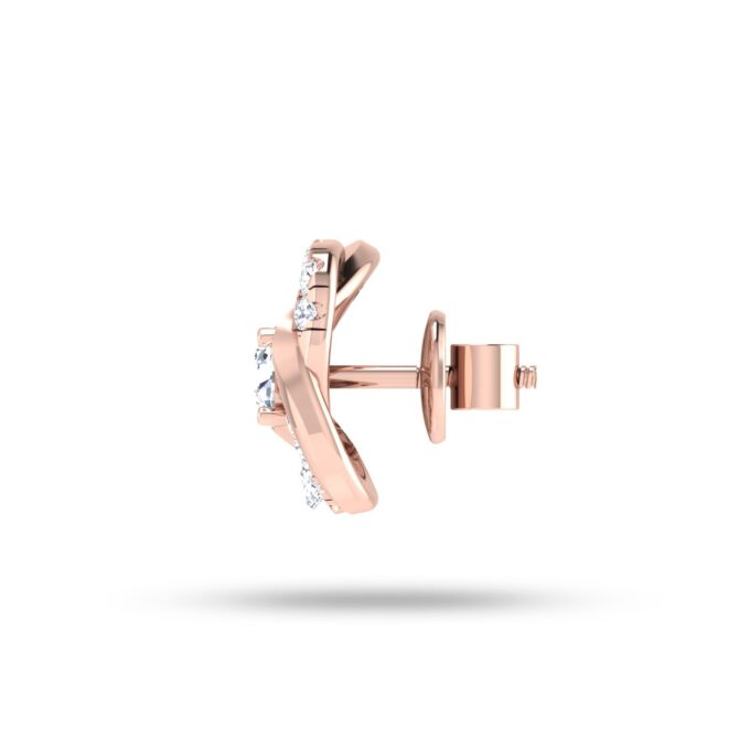 Twisted Elegance Solitaire Diamond Pendant Set