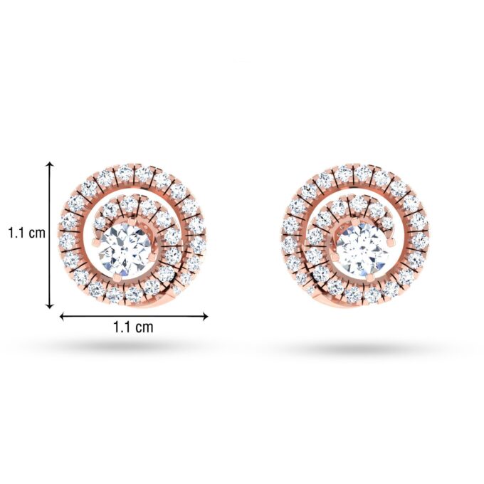 Spiral Solitaire Diamond Pendant Set